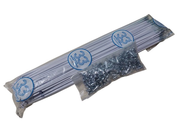 Rayos 33 Blanco x2mm. de 295 x 144 c/Niple     *F